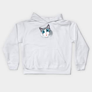 Ragdoll Cat Cute Blep Tongue Out Tuesday Kids Hoodie